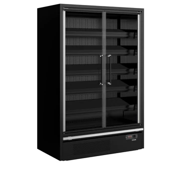 Galaxy+ Fekete Szupermarket többpolcos hűtő – 629 L – 2 ajtós