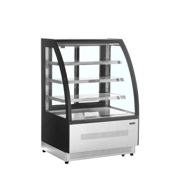 Hűtött bemutatópult – 158 L – rozsdamentes (inox)