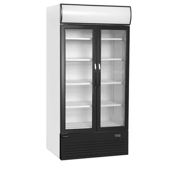 Kétajtós bemutató hűtő – 524 L – reklámfelülettel