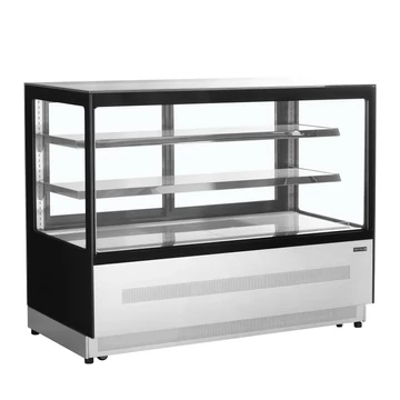 Hűtött bemutatópult – 244 L – rozsdamentes (inox)