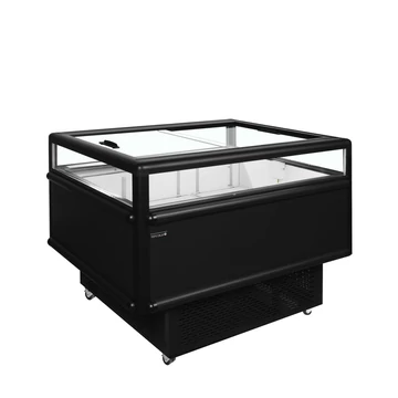 Szupermarket sziget hűtő/fagyasztó – 165 L – fekete