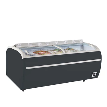 Antracit szupermarket fagyasztó – 1255 L – 2000×1175×700 mm