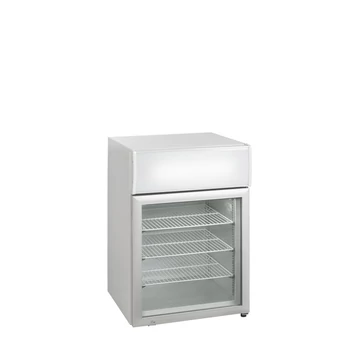 Asztali fagyasztó, reklámfelülettel – 113 L – fehér