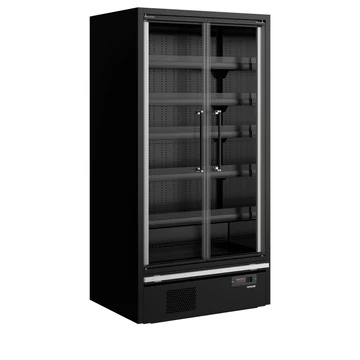 Galaxy+ Fekete Szupermarket többpolcos hűtő – 472 L – 2 ajtós