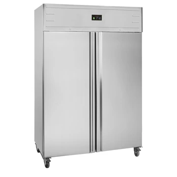 Gurulós, álló hűtő – 1056 L – rozsdamentes (inox)