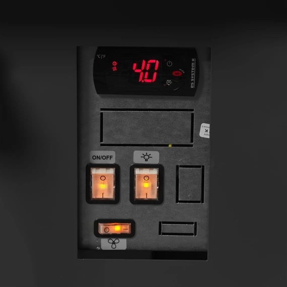 Csemegepult – 311 L – Szürke külső, rozsdamentes (inox) belső