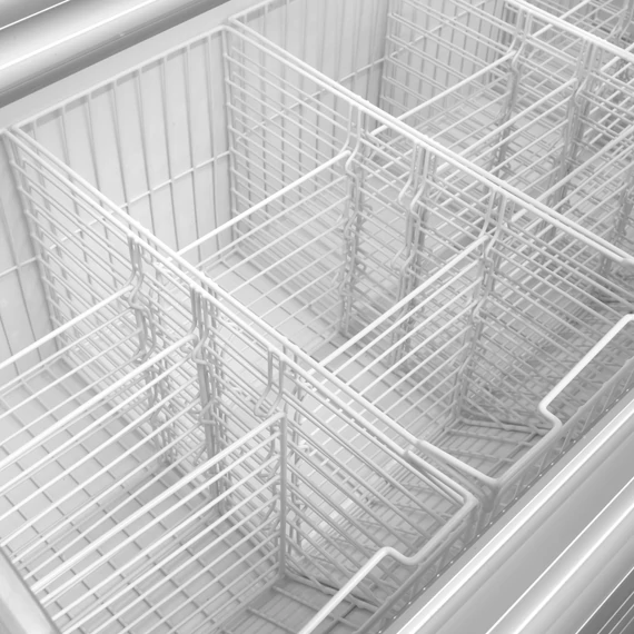 Két szintes bemutató fagyasztó – 408 L – fehér