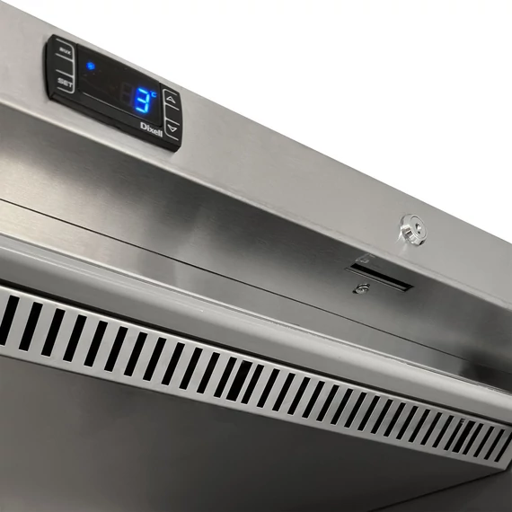 Tároló hűtő – 570 L – rozsdamentes (inox)
