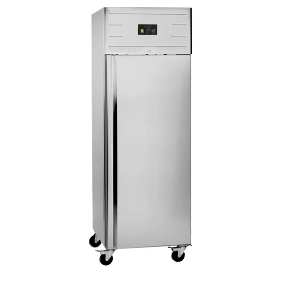 Gurulós, álló hűtő – 528 L – rozsdamentes (inox)