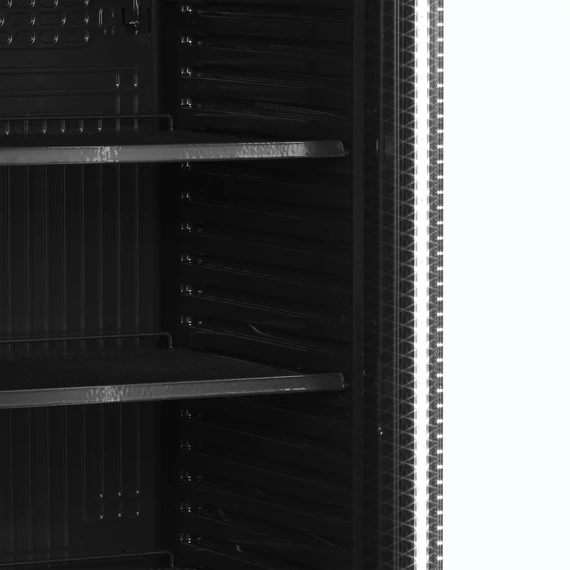 Italhűtő – 345 L – fekete külső és belső reklámfelületettel