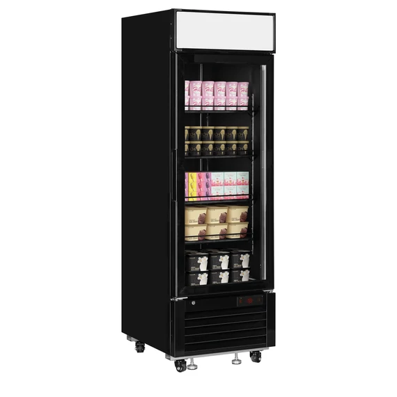 Bemutató fagyasztó, reklámfelülettel  – 405 L – 1 ajtós