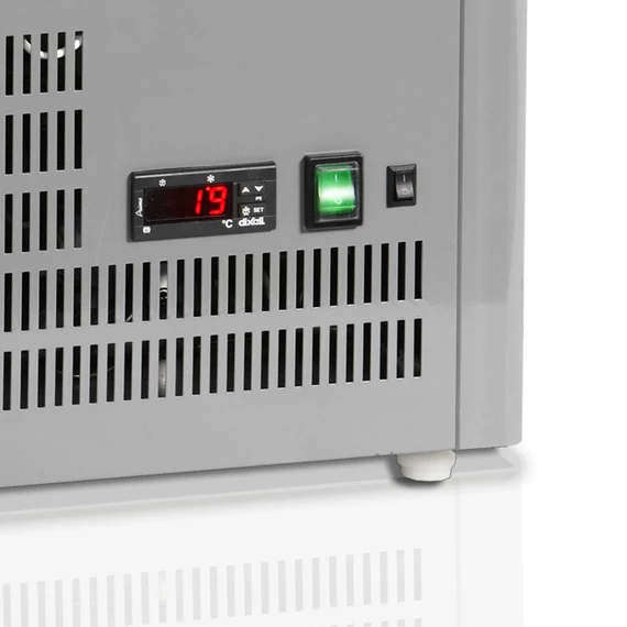 UPD60-SZÜRKE Hűtött pultvitin – 58 L – 400×358×460 mm