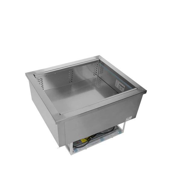 Rozsdamentes statikus hűtésű medence – 64 L – beépíthető