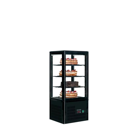 Hűtött pultvitin – 78 L – fekete