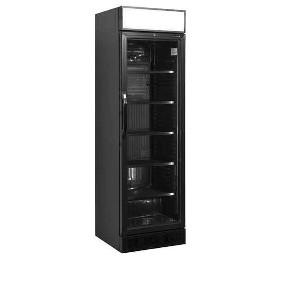 Italhűtő – 345 L – fekete - reklámfelülettel