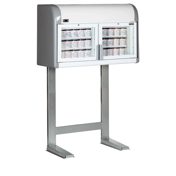 Mini Fali fagyasztó – 170 L – 2 önzáródó, fűtött üvegajtó