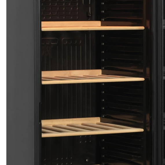 Borhoz alkalmas palackhűtő – 350 L – fekete