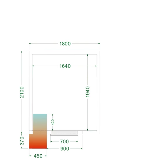 Hűtőkamra – 6.49 m³