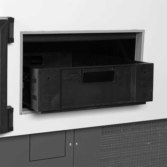 Csemegepult – 947 L – Szürke külső, rozsdamentes (inox) belső