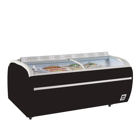 Fekete szupermarket fagyasztó – 1255 L – fekete