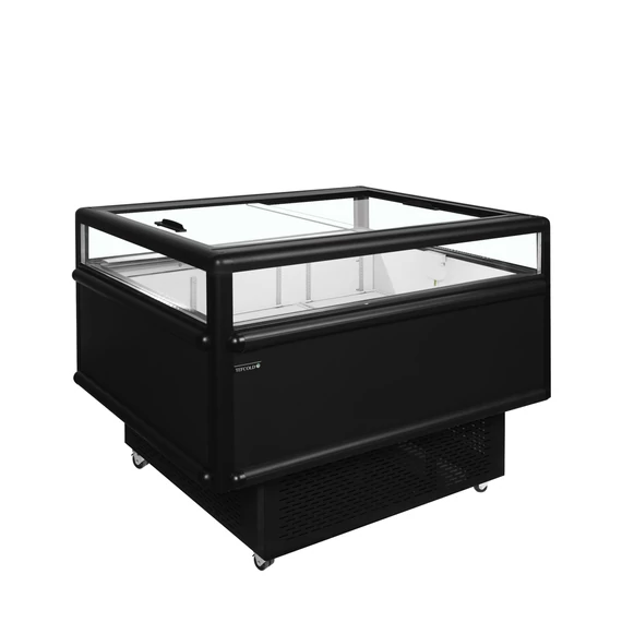 Szupermarket sziget hűtő/fagyasztó – 165 L – fekete