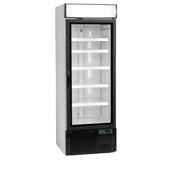 Bemutató hűtő – 412 L – 1 ajtós - reklámfelülettel