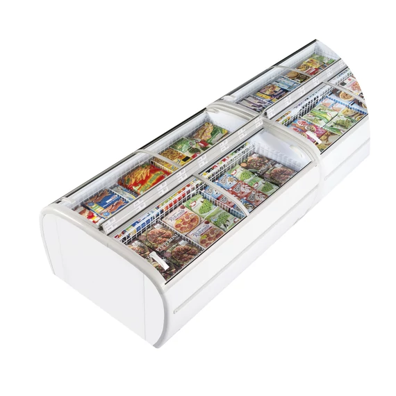 Szupermarket fagyasztó – 1255 L – fehér