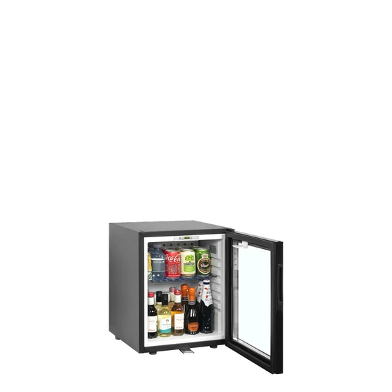 Üvegajtós minibár hűtő – 24 L