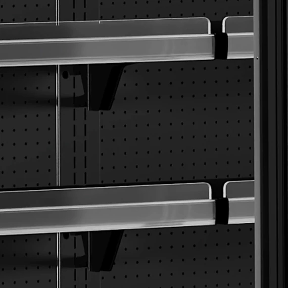 Szupermarket többpolcos hűtő – 555 L – 2 ajtós