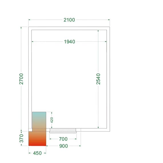 Hűtőkamra – 10.05 m³