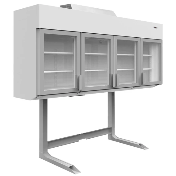 VS Fali fagyasztó/hűtő – 650 L – 4 önzáródó, fűtött üvegajtó