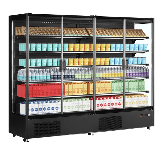 Szupermarket többpolcos hűtő – 1529 L – 4 ajtós