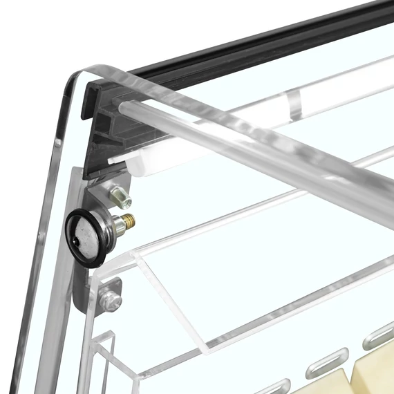 VS SL Fekete impulzus hűtő – 190 L – rozsdamentes (inox)