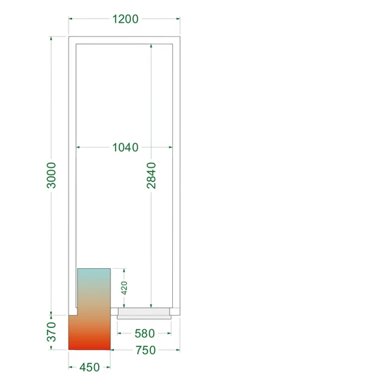 Hűtőkamra – 6.03 m³