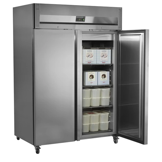 TEFCOLD RF1420X1 fagyasztószekrény – 954 l, 2 ajtó, GN 2/1, rozsdamentes acél