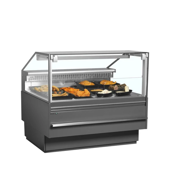 Csemegepult – 325 L – Szürke külső, rozsdamentes (inox) belső