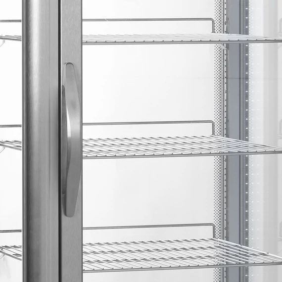 Hűtött bemutató vitrin – 425 L – fehér