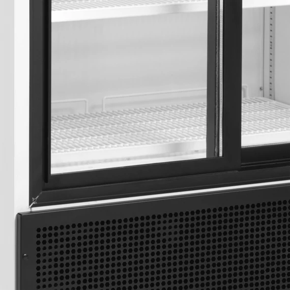 Kétajtós bemutató hűtő – 462 L – reklámfelülettel