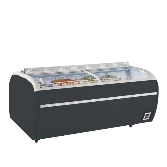 Antracit szupermarket hűtő/fagyasztó – 1255 L – 2000×1175×700 mm