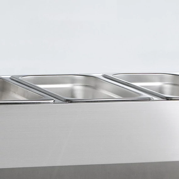 Feltéthűtő – GN1/4 és GN1/6 – rozsdamentes (inox)