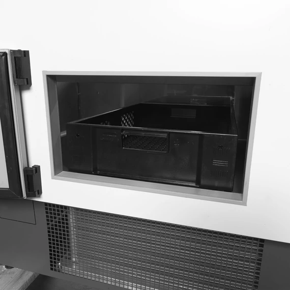 Csemegepult – 311 L – Szürke külső, rozsdamentes (inox) belső