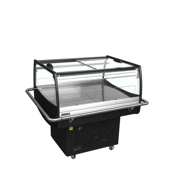Fekete impulzus hűtő – 105 L – rozsdamentes (inox)