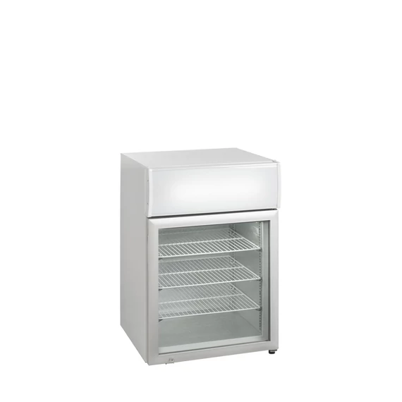 Asztali fagyasztó, reklámfelülettel – 113 L – fehér