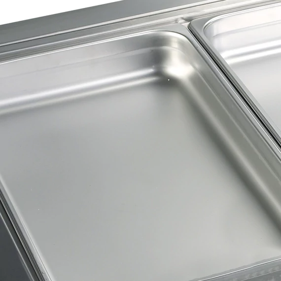 Rozsdamentes statikus hűtésű medence – 96 L – beépíthető