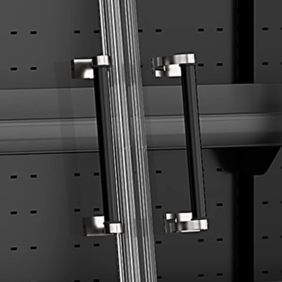 Galaxy+ Fekete Szupermarket többpolcos hűtő – 360 L – 2 ajtós