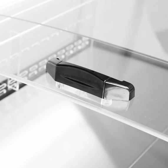 VS SL Fekete impulzus hűtő – 190 L – rozsdamentes (inox)