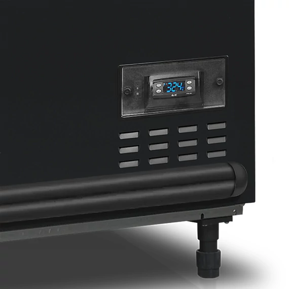 VS Fekete szupermarket hűtő / fagyasztó – 584 L