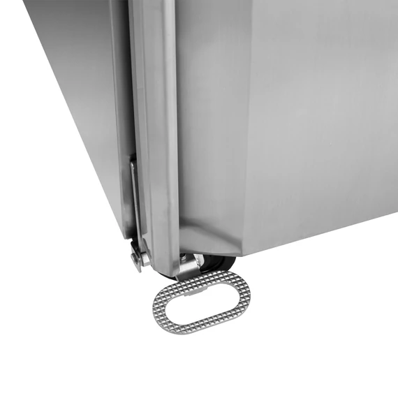 Álló hűtő – 408 L – rozsdamentes (inox)