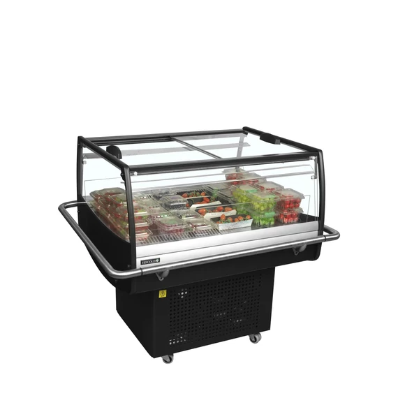Fekete impulzus hűtő – 105 L – rozsdamentes (inox)