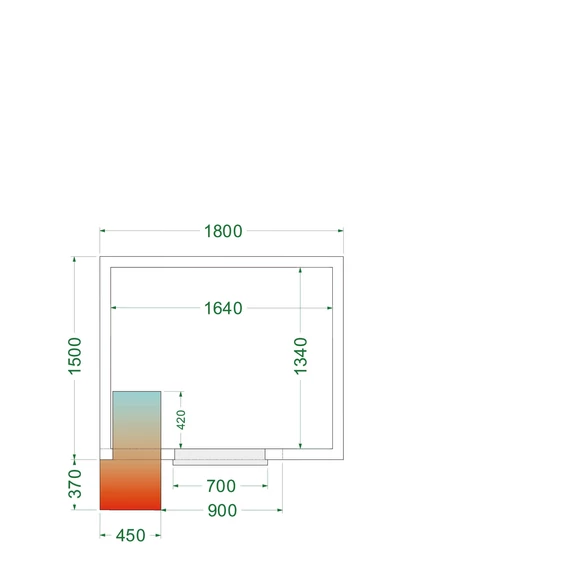 Hűtőkamra – 4.48 m³